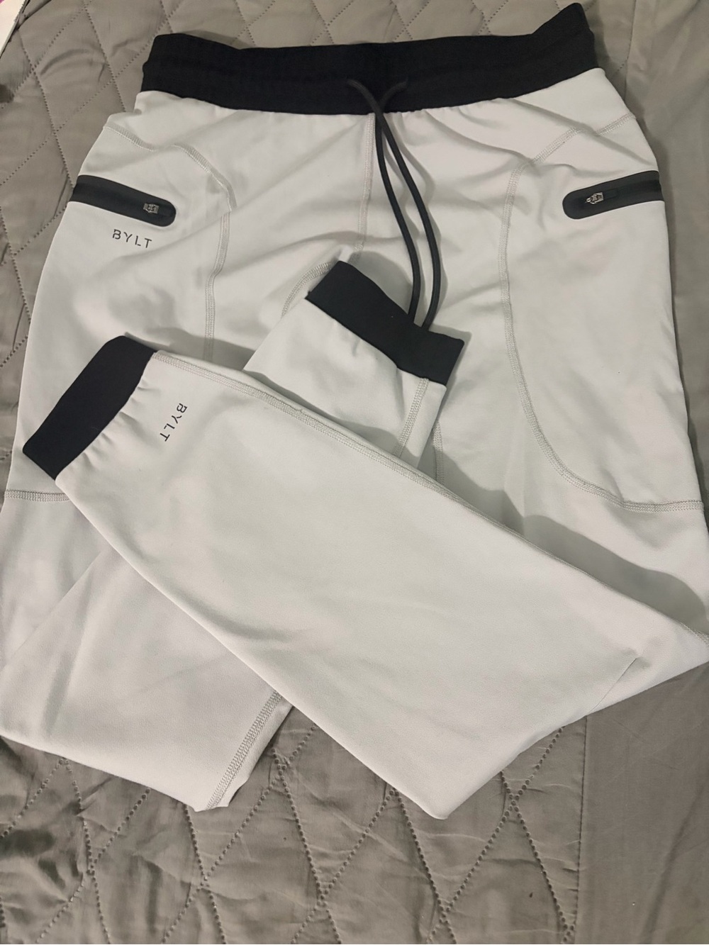 BYLT Gray Joggers with Black Trim